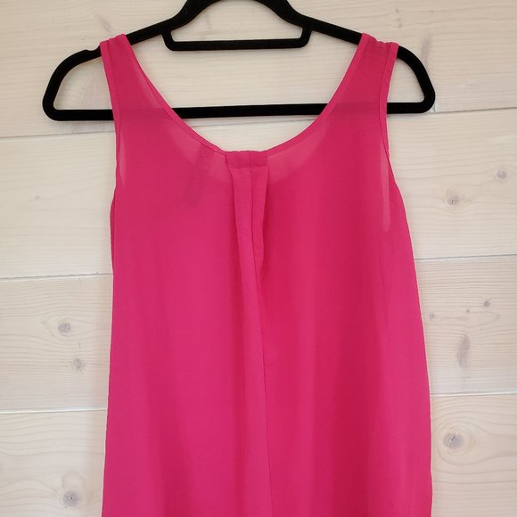 💥2/$30💥 Flowey loose sheer pink top - like new! - Picture 2 of 4
